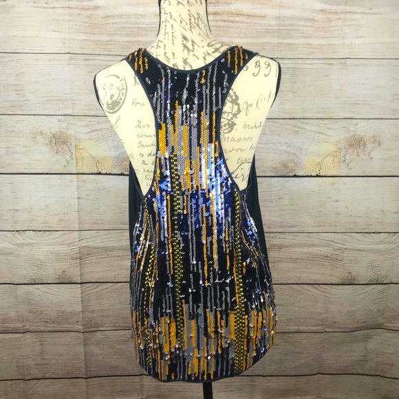 BCBGMAXAZRIA Sequin Top - Picture 4 of 5